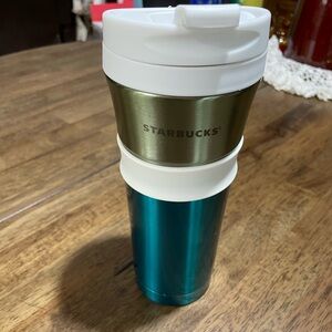 Starbucks 2014 two tone stainless steel coffee tumbler